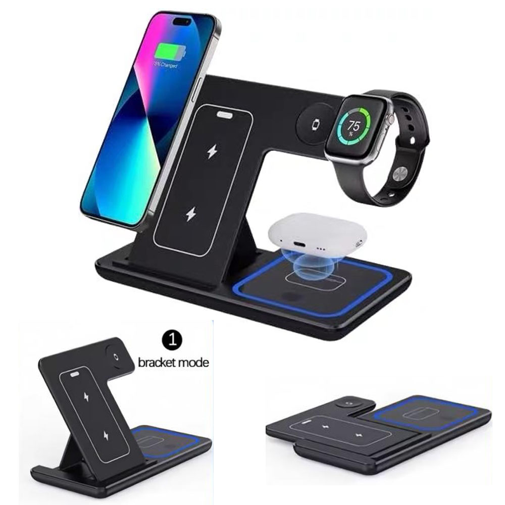 Smartwatch Watches Compatible With Iphone - Stasiun Pengisian Daya Nirkabel Cepat 3-in-1