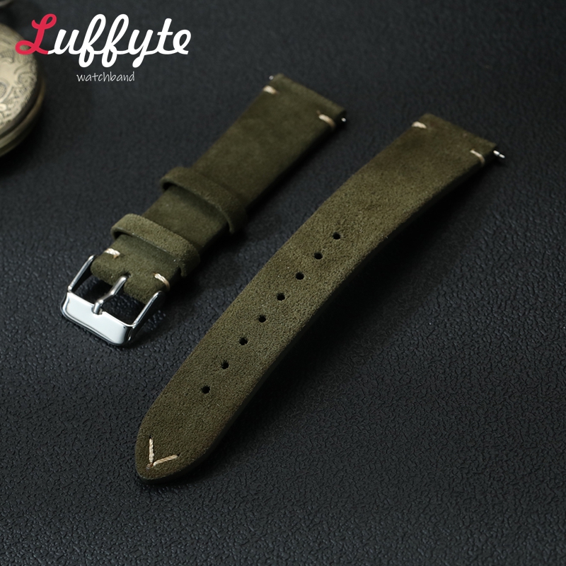 Smartwatch Vintage Watches For Women - Tali Jam Tangan Kulit Suede Vintage
