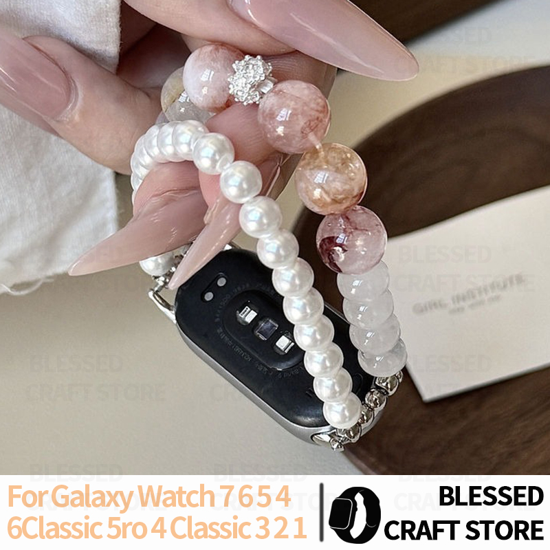 Smartwatch Vintage Watches For Women - Gelang Mutiara Kristal Alami untuk Samsung
