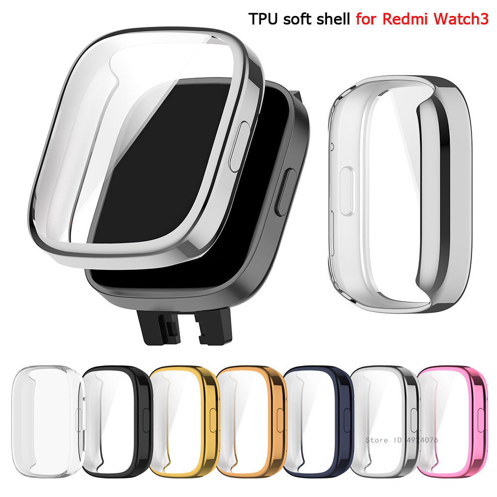 Smartwatch Redmi Watches - Casing silikon lembut TPU kaca untuk