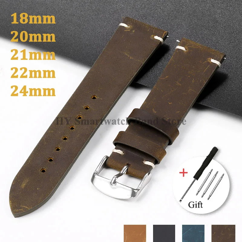 Smartwatch Vintage Watches For Women - Tali jam tangan kulit sapi antik