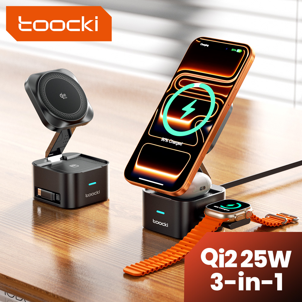 Smartwatch Watches Compatible With Iphone - Pengisi Daya Nirkabel Toocki QI2.2 25W