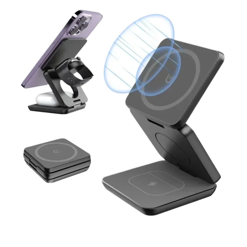 Smartwatch Watches Compatible With Iphone - 3 in 1 Pengisi Daya Nirkabel