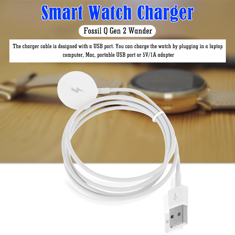 Fossil Watches Smartwatch Charger - Kabel Pengisi Daya Jam Tangan Kabel