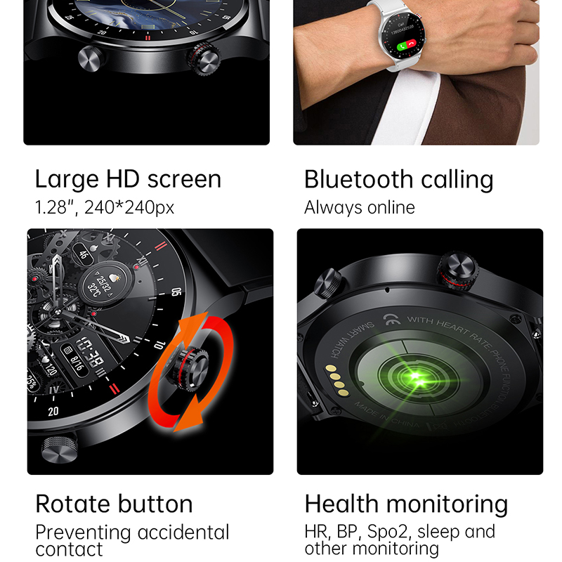Jam Tangan Pintar ECG+PPG Blue - Smartwatch Nothing Watches ulasan dan harga