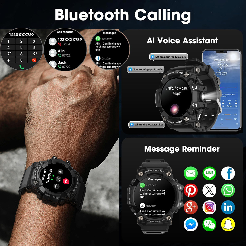 Jam Tangan Pintar Realtek Outd - Hybrid Smartwatch ulasan dan harga