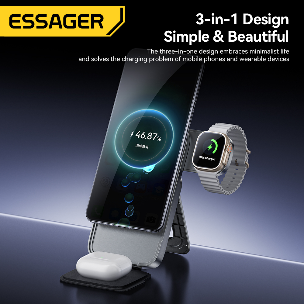 Essager 3-in-1 Pengisi Daya Ni - Smartwatch Watches Compatible With Iphone ulasan dan harga