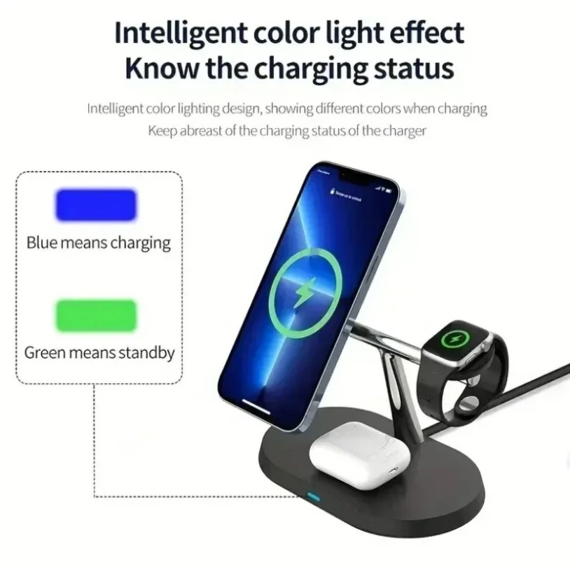 3 in 1 Opansten Magnetic Wirel - Smartwatch Watches Compatible With Iphone ulasan dan harga