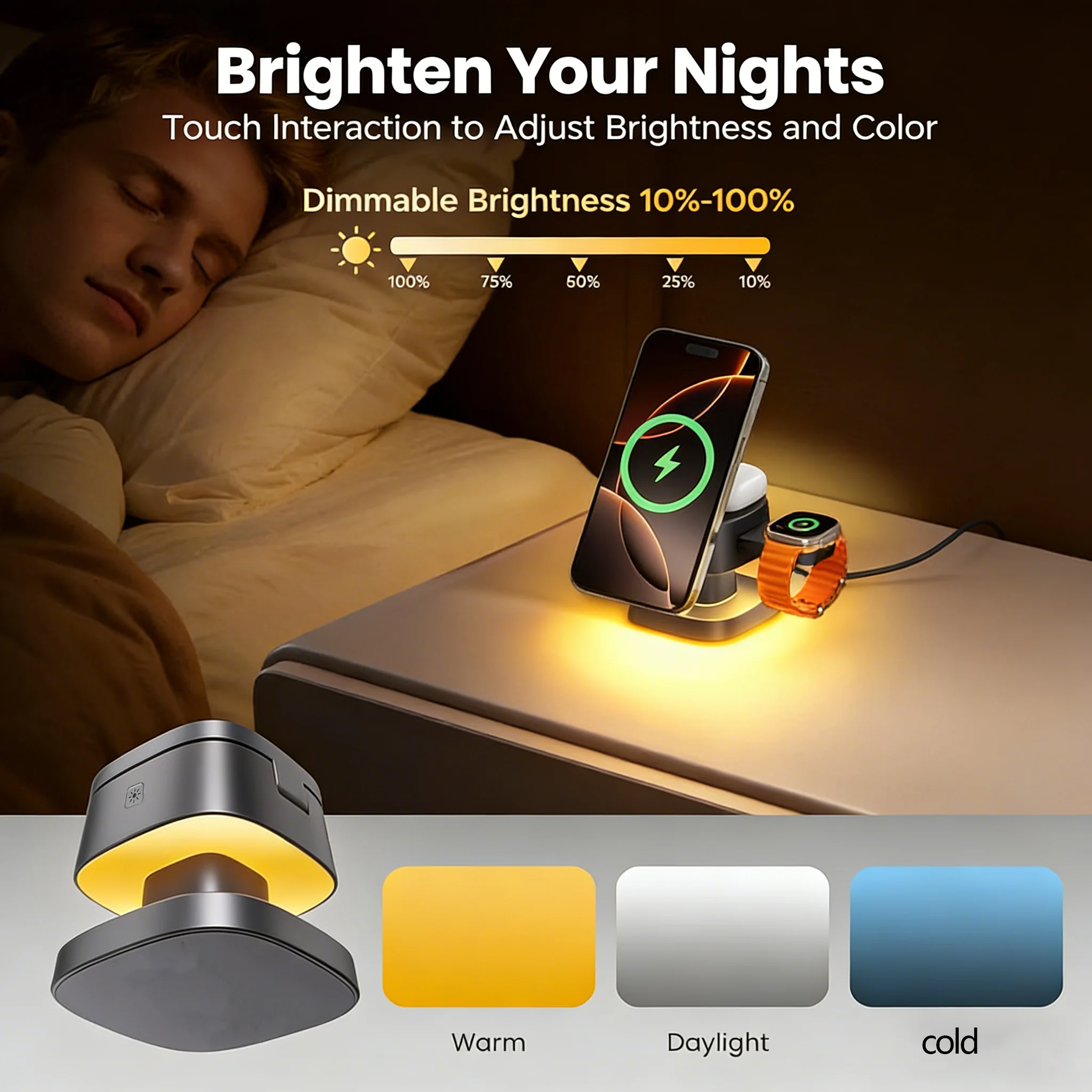 TIMESS Lampu Malam Pengisi Day - Smartwatch Watches Compatible With Iphone ulasan dan harga