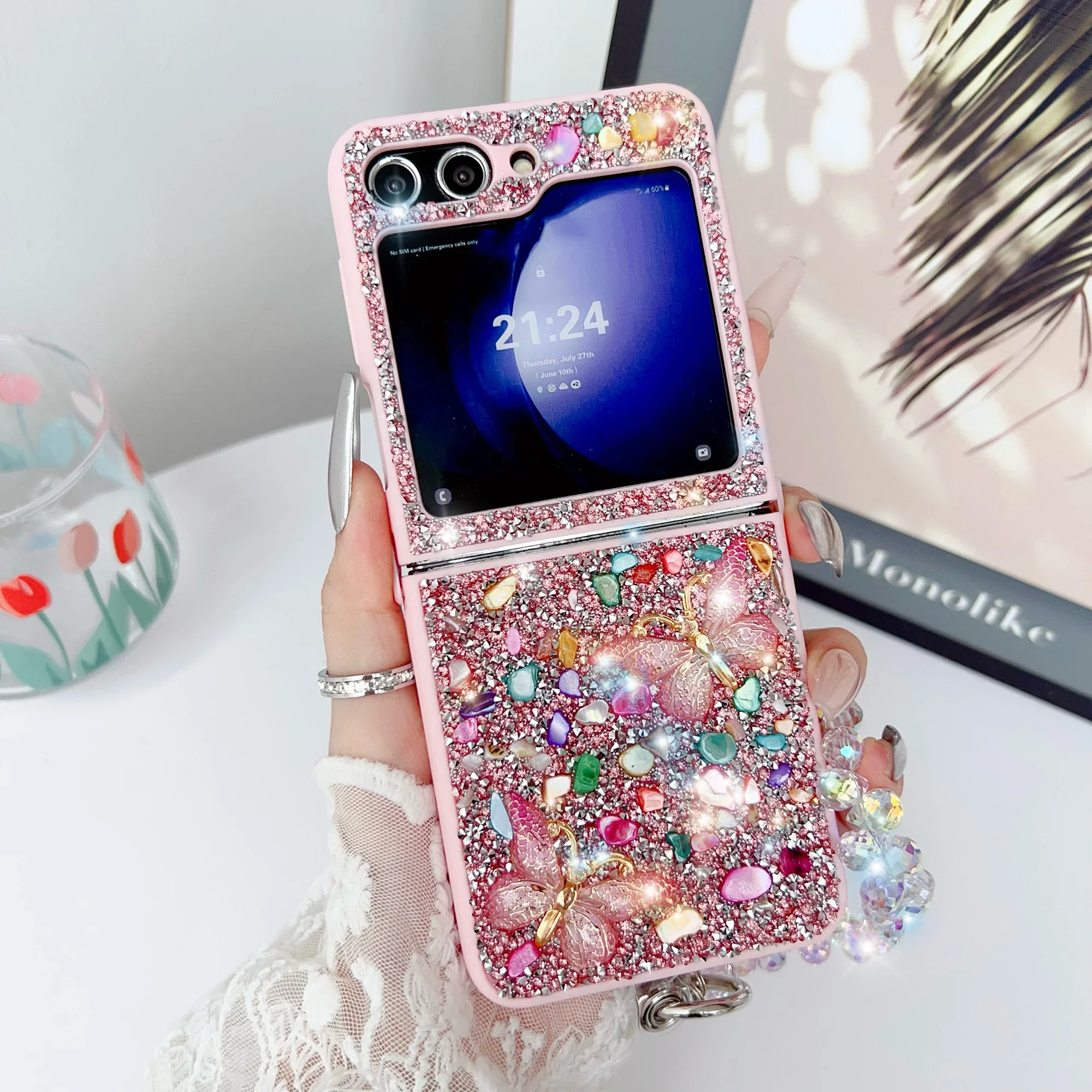 Casing Ponsel Glitter Mewah un - Samsung Galaxy Strap ulasan dan harga