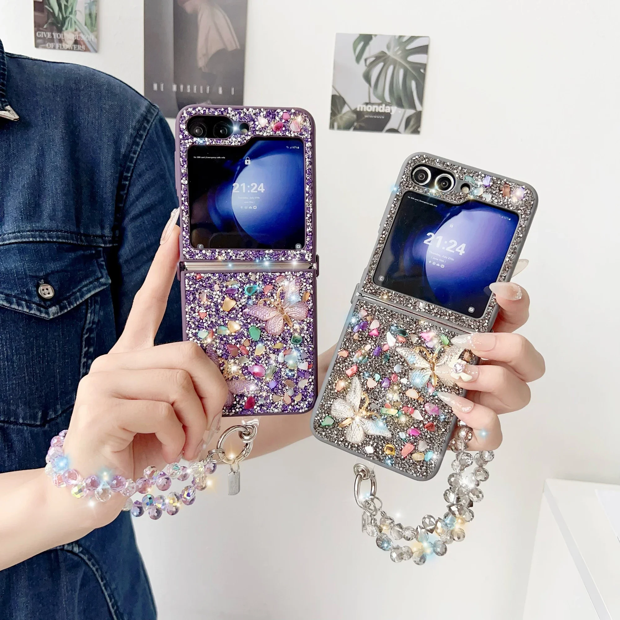 Casing Ponsel Glitter Mewah un - Samsung Galaxy Strap ulasan dan harga