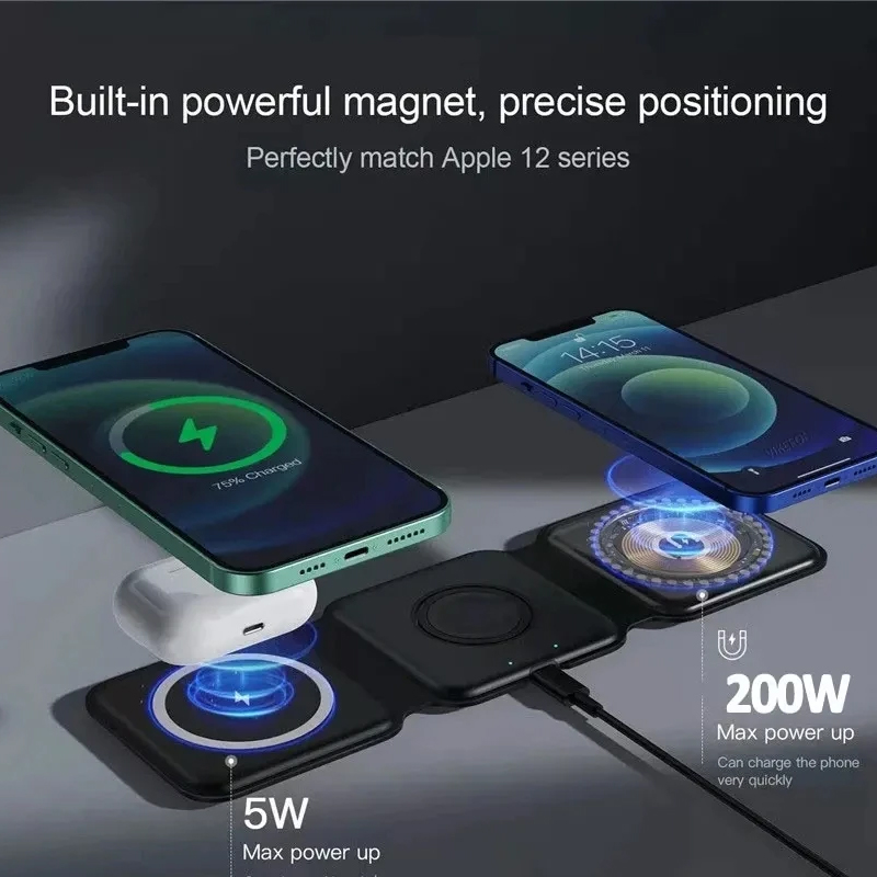 3 in 1 Pengisi Daya Nirkabel M - Smartwatch Watches Compatible With Iphone ulasan dan harga