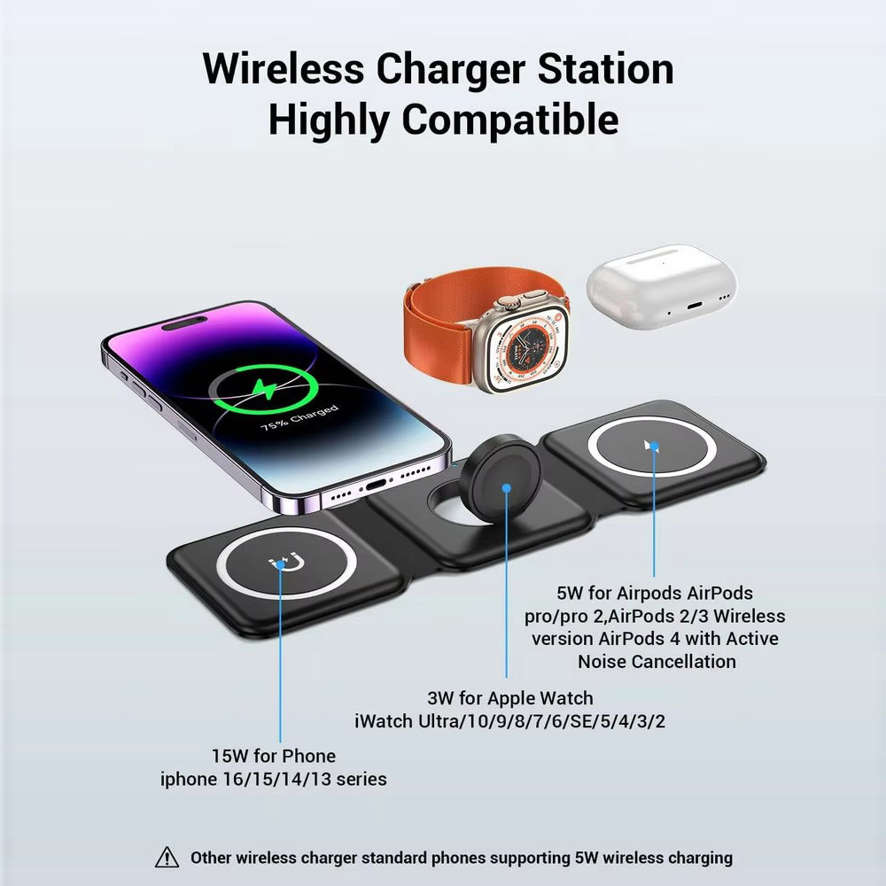 Pengisi Daya Nirkabel Lipat Ma - Smartwatch Watches Compatible With Iphone ulasan dan harga