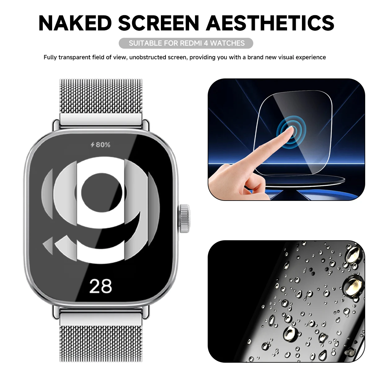Kaca Tempered untuk Xiaomi Red - Smartwatch Redmi Watches ulasan dan harga