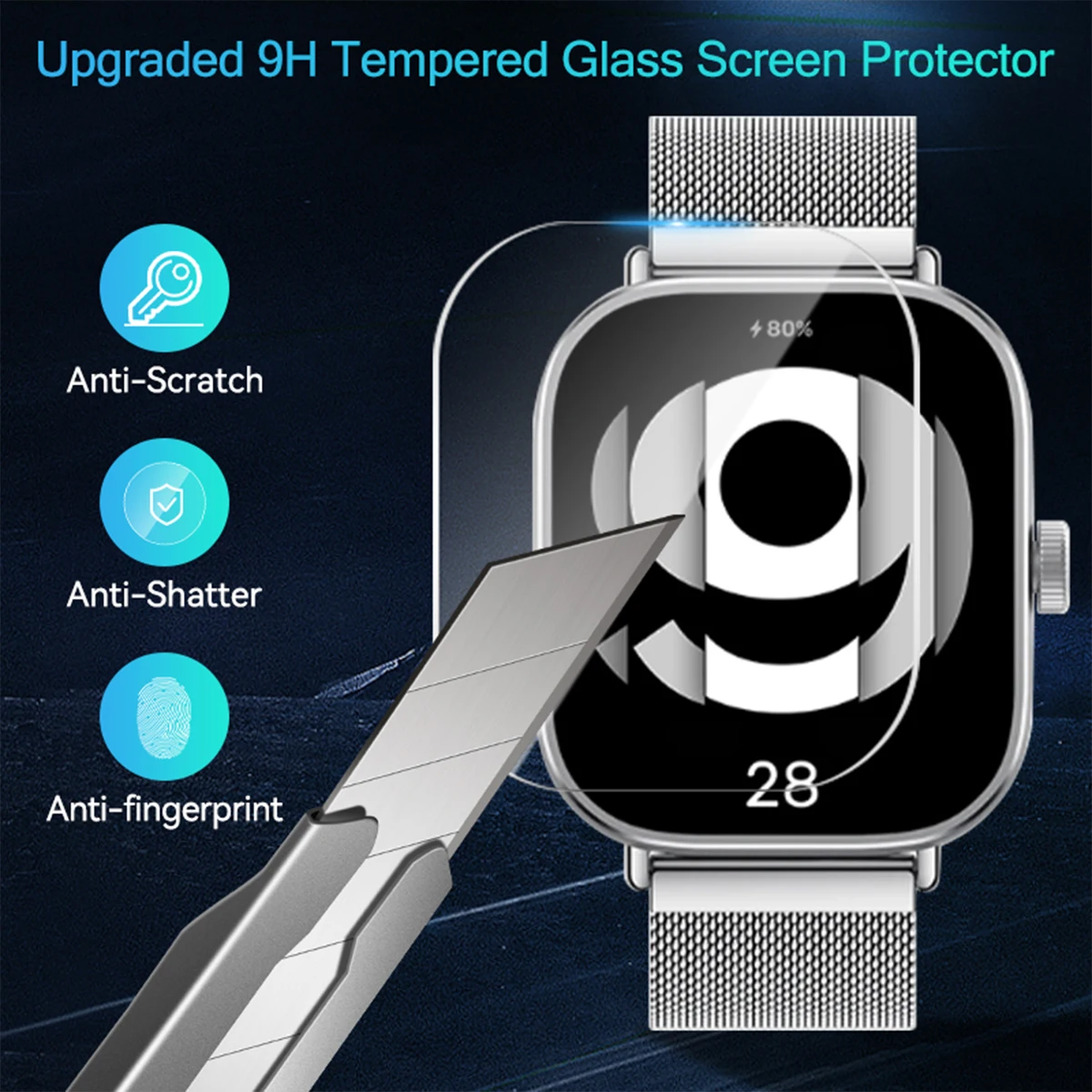 Kaca Tempered untuk Xiaomi Red - Smartwatch Redmi Watches ulasan dan harga