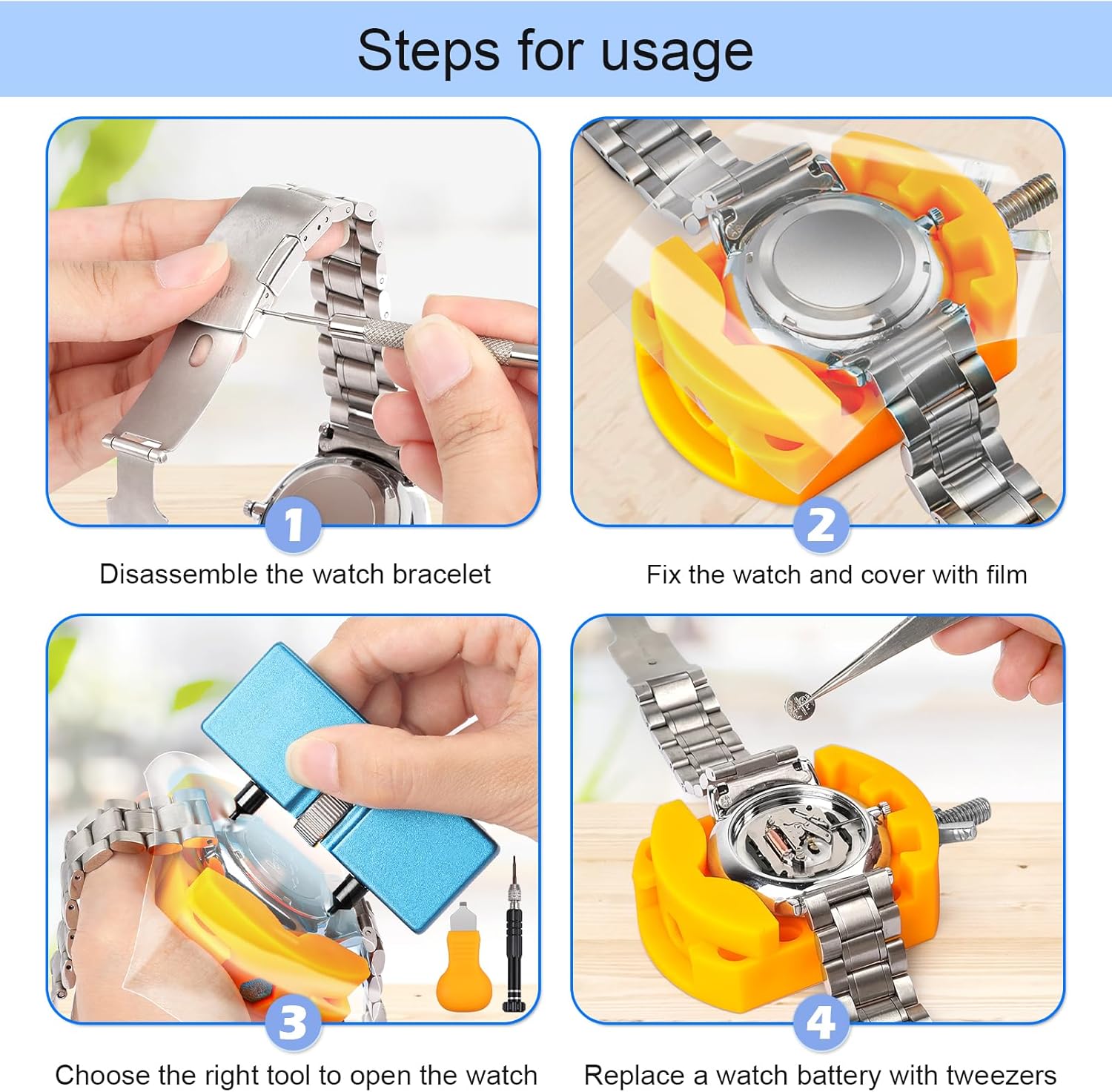 Kit pengganti baterai jam tang - Spring Bar Tool ulasan dan harga
