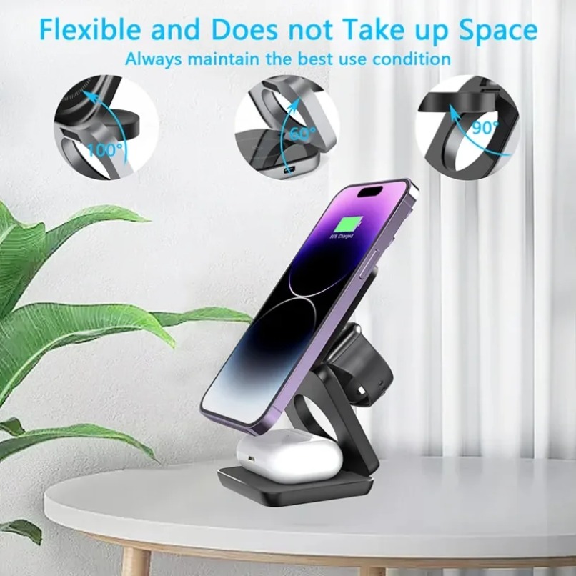 3 in 1 Pengisi Daya Nirkabel M - Smartwatch Watches Compatible With Iphone ulasan dan harga