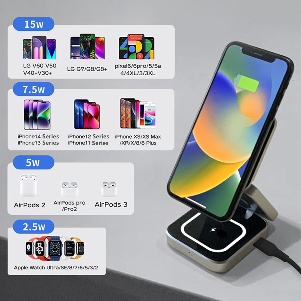 Stasiun pengisi daya magnet ma - Smartwatch Watches Compatible With Iphone ulasan dan harga