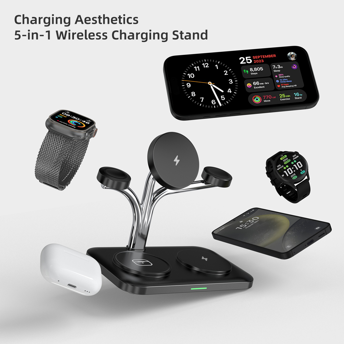 Pengisi Daya Nirkabel Magnetik - Smartwatch Watches Compatible With Iphone ulasan dan harga